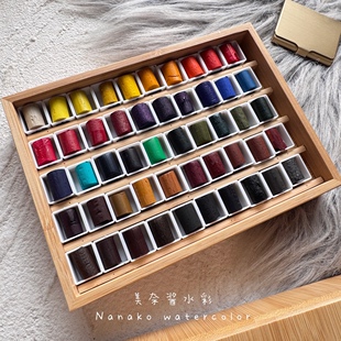 Ds水彩棒51色全色 ds固体水彩颜料分装1/5 1/10 水彩颜料固体分装