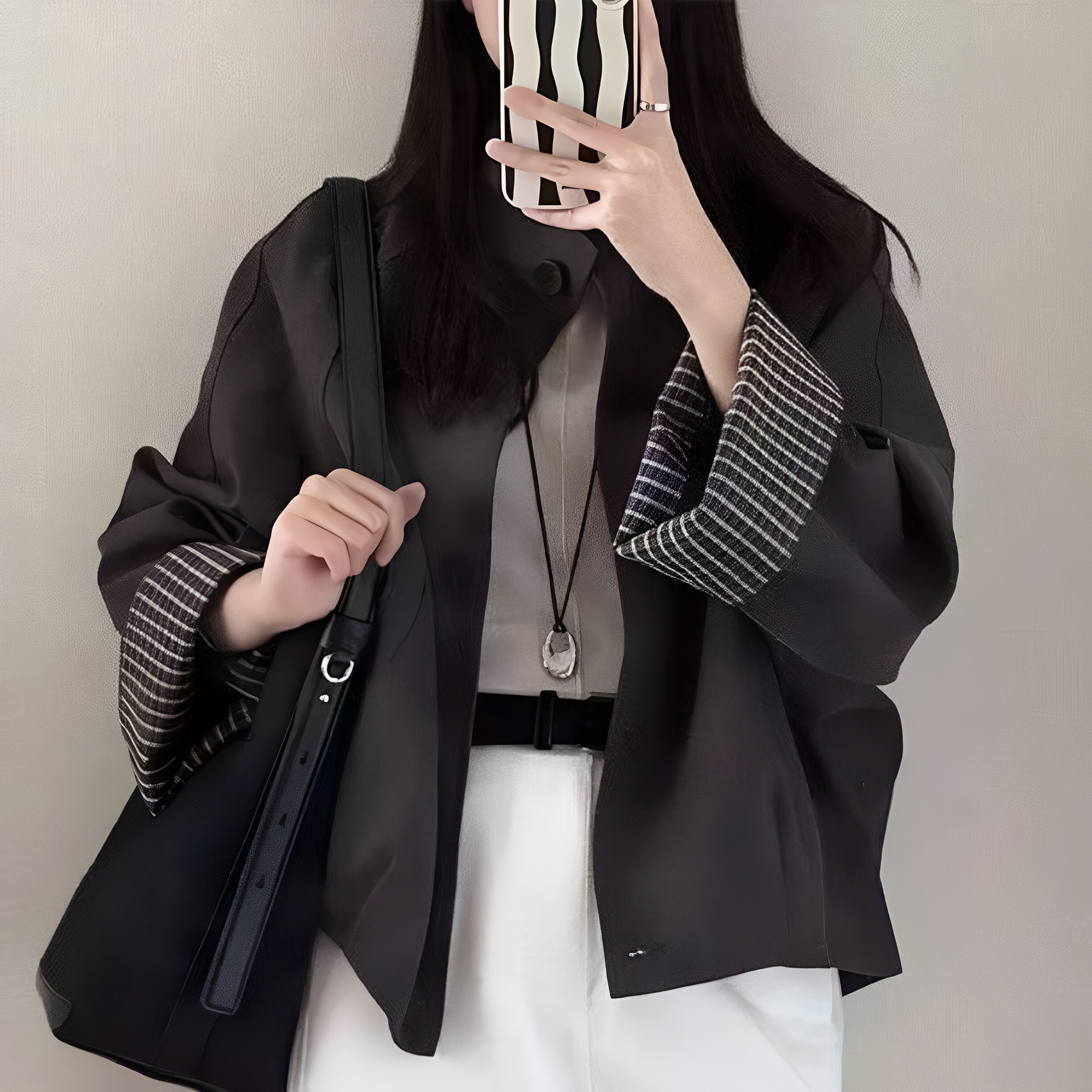 小个子立领时尚高级感夹克上衣