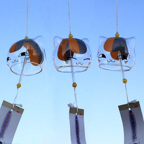 礼品玻璃风铃伊朵羽猫咪挂件