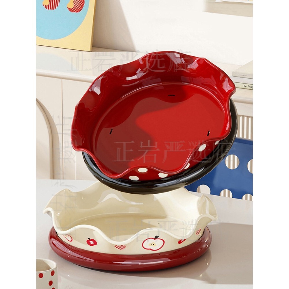 2025年新款水果盘子漂亮的水果盘子装精致家用茶几高颜值糖果零食