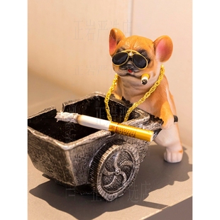 烟灰缸可爱搞怪防飞灰客厅高级感轻奢创意办公室送礼电竞小众礼物