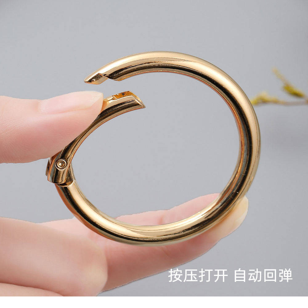 DIY钥匙扣挂环弹簧扣挂钩扣圆环开口环包包肩带扣挂东西五金配饰