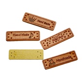 手缝编织包专用手工diy补丁贴PU皮标毛衣帽子装 饰男女包包配饰件