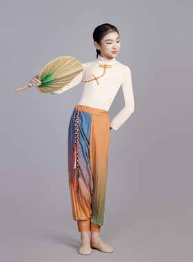 风吹稻花香两岸舞蹈服儿童女中国舞致敬袁隆平红色记忆演出服