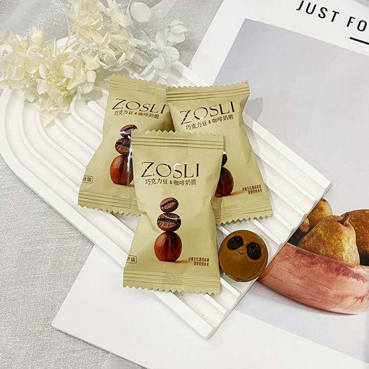 ZOSLI佐斯里冰镇巧克力豆咖啡奶脆结婚喜糖果伴手礼办公休闲零食