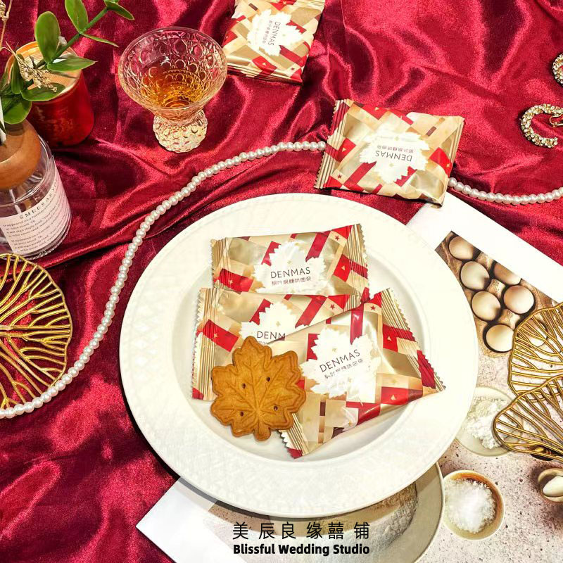 DENMAS丹玛仕枫叶枫糖味曲奇饼干结婚喜饼订婚散装喜糖小红书推荐