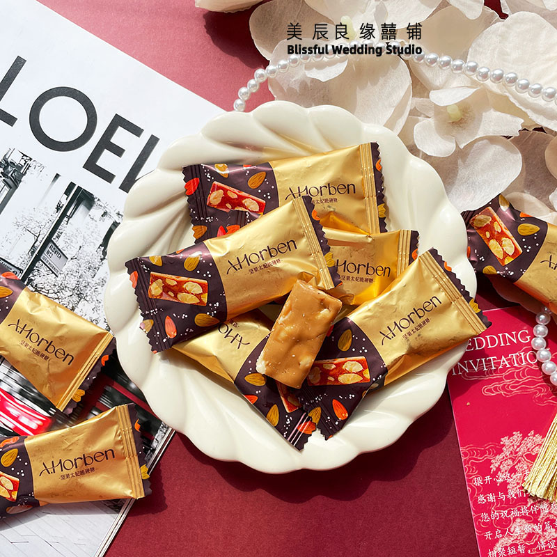 巧斐尔奥赫本坚果太妃脆硬糖高端结婚喜糖伴手礼企业年会招待零食