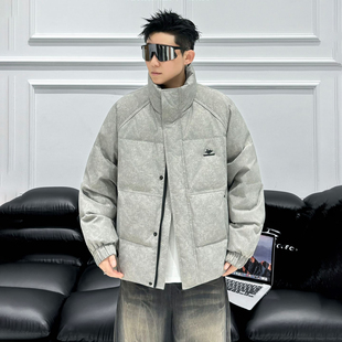 2025新款冬季羽绒服男款潮牌轻盈款防寒羽绒外套男大学生