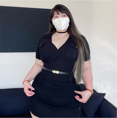 大码女装性感微胖包臀裙连衣裙