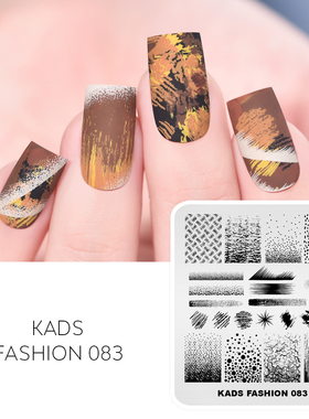 KADS  FASHION 74-101 印花转印钢板 古典花纹 几何纹理 花朵 蝴