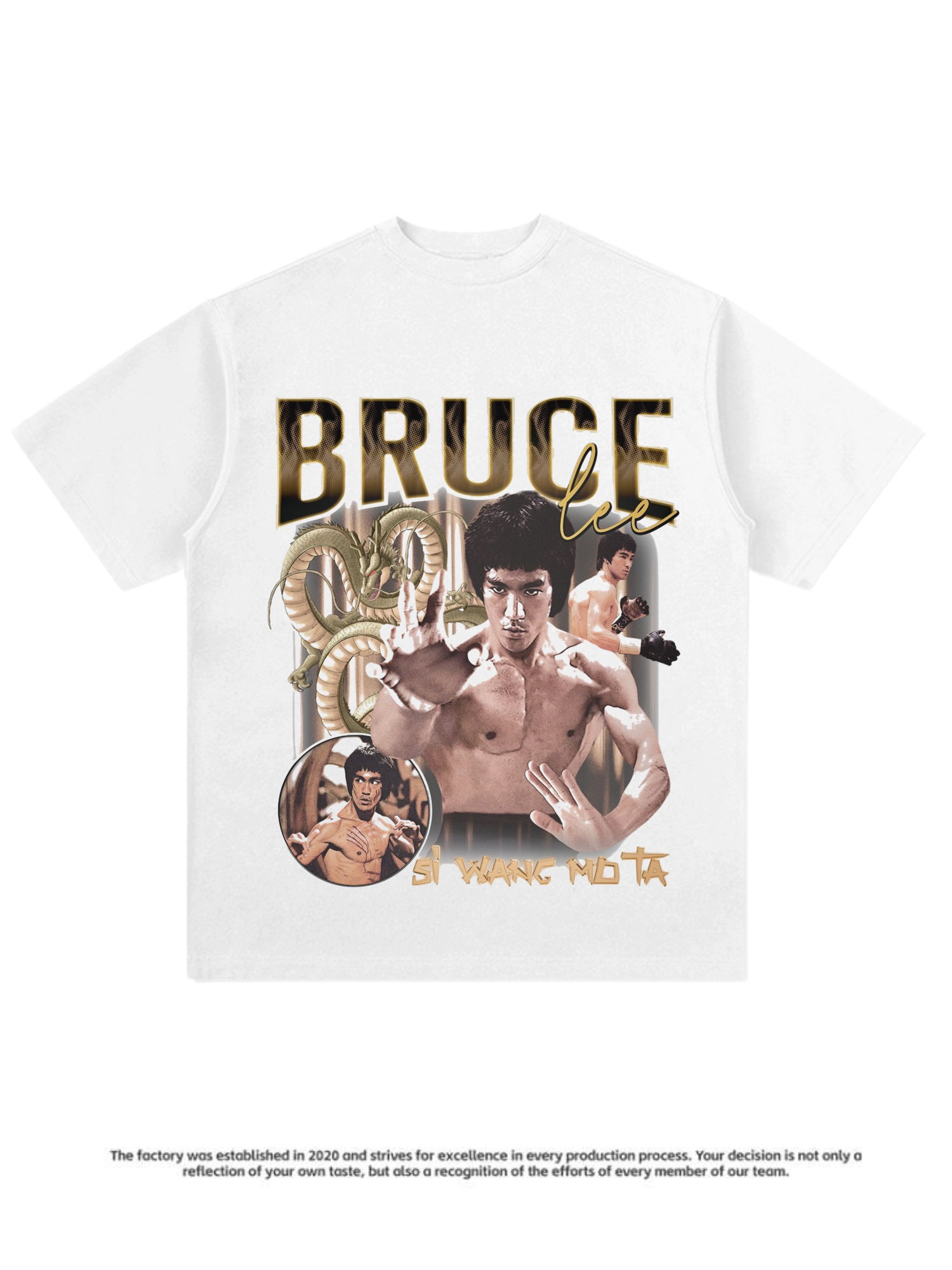 李小龙BruceLee美式复古T恤