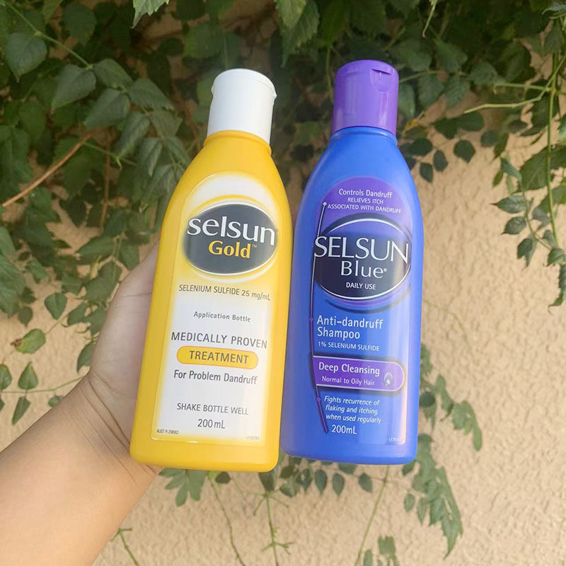 现货selsun blue 去屑止痒清洁控油保湿洗发水