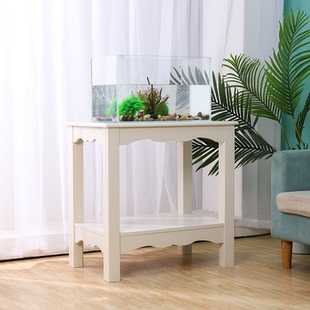 实木大花盆花架简约现代架实木鱼缸架石头展示架超强承重打印机架