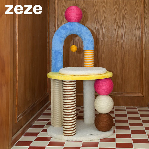 ZEZE法式温柔猫爬架30kg承重