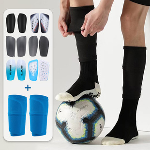 专业护腿板袜套双层包裹板套男成人儿童款足球护腿固定套护胫装备