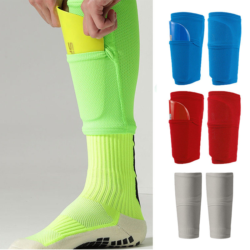 专业足球板套双层带口袋成人儿童袜套护腿插板固定套保护小腿专用