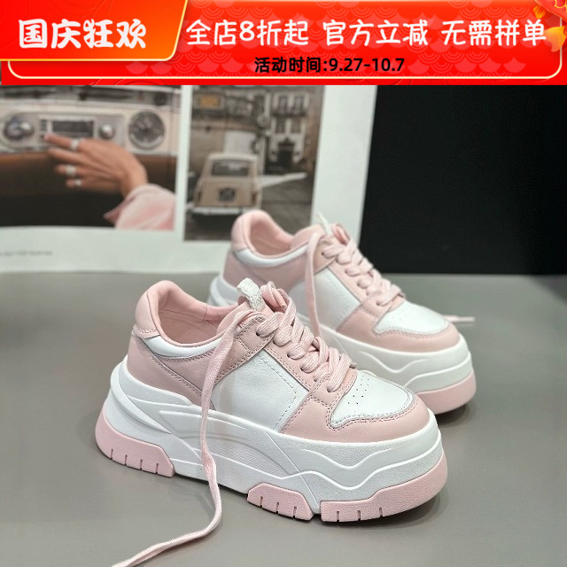 IDO25春款蕾丝氛围感增高鞋女轻