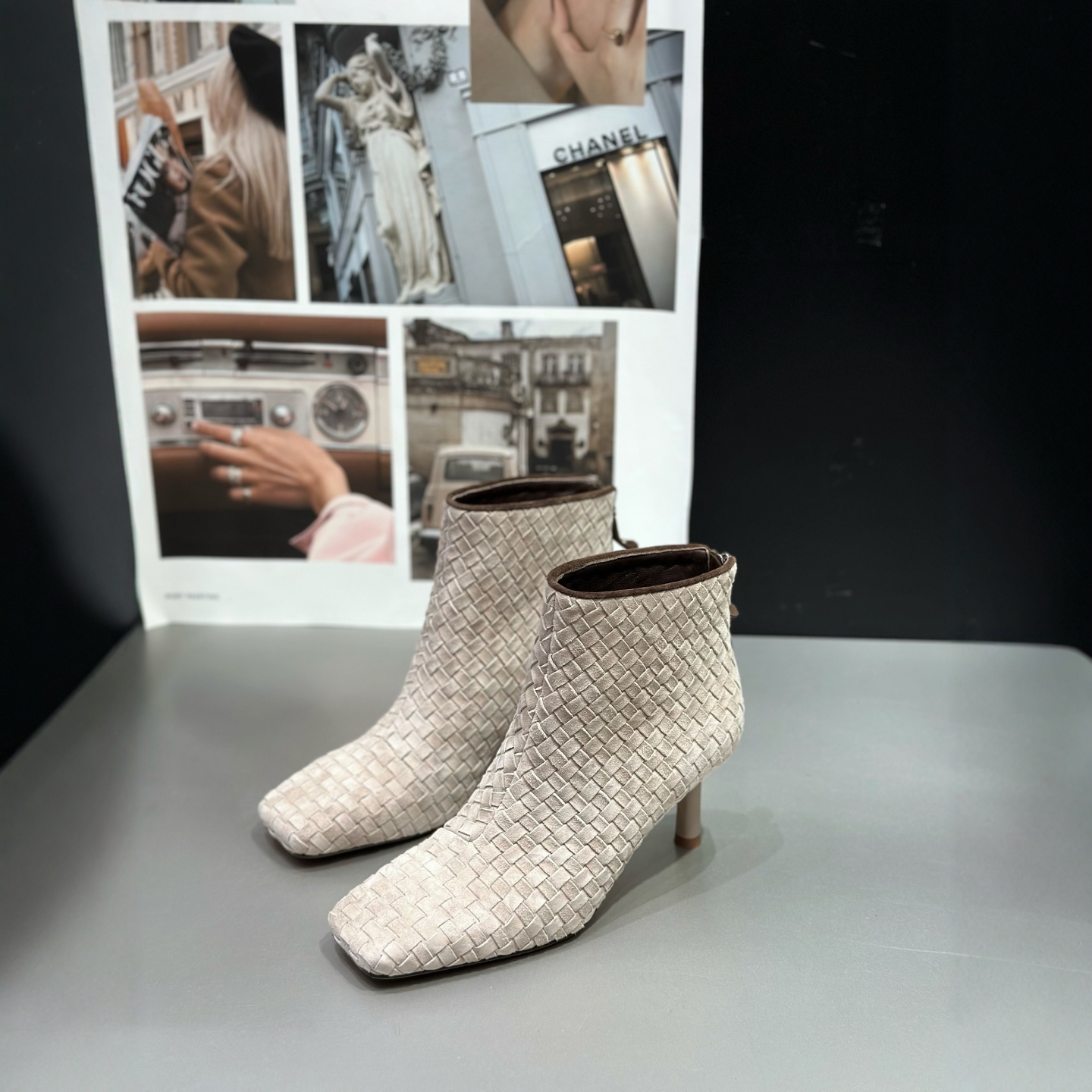 IDO时尚时装靴女高级感配裙子爆