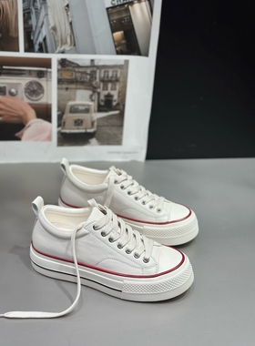 欧洲站2026春新款女鞋IDO板鞋女轻便软底经典厚底小白鞋女百搭潮