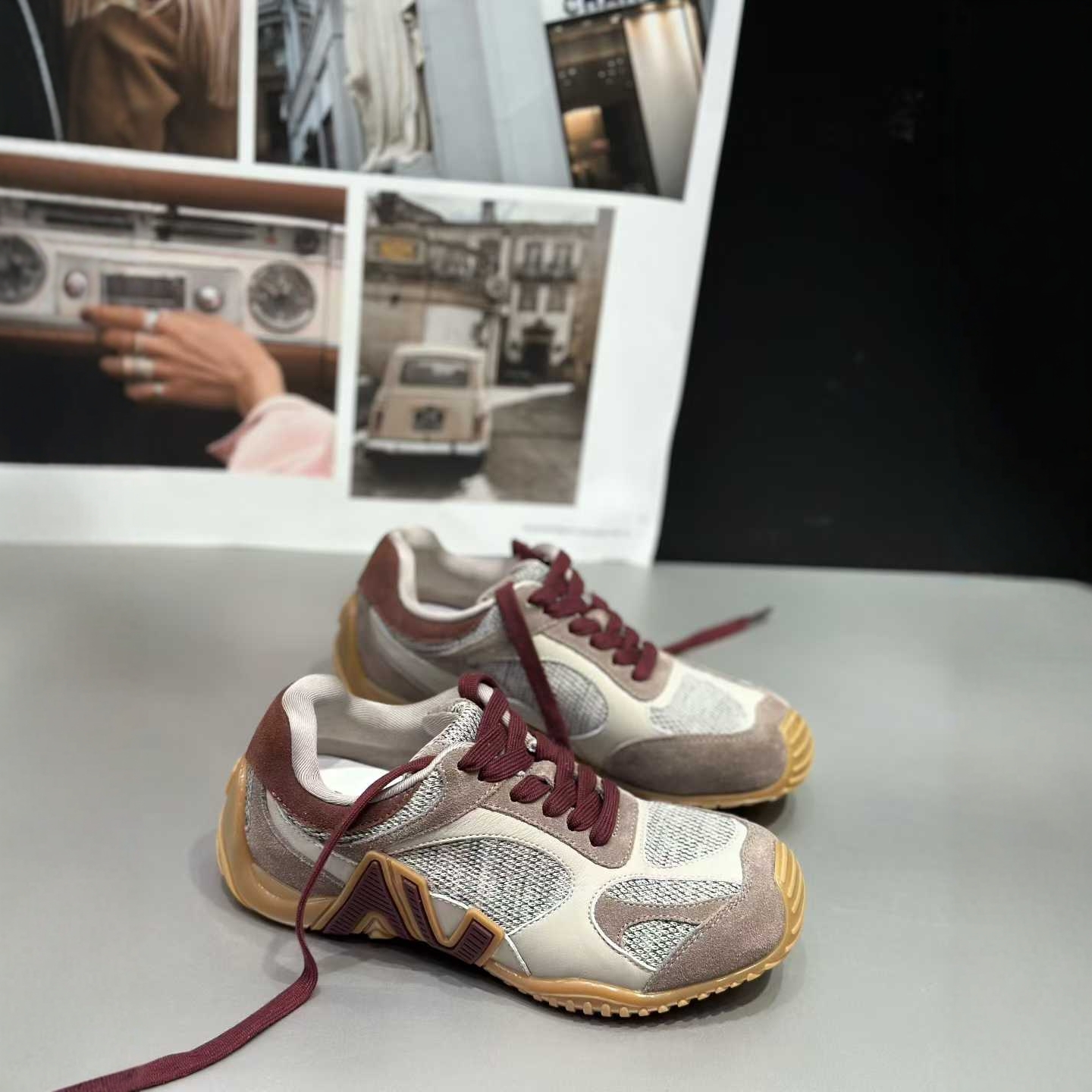 IDO时尚休闲鞋女板鞋厚底低帮秋