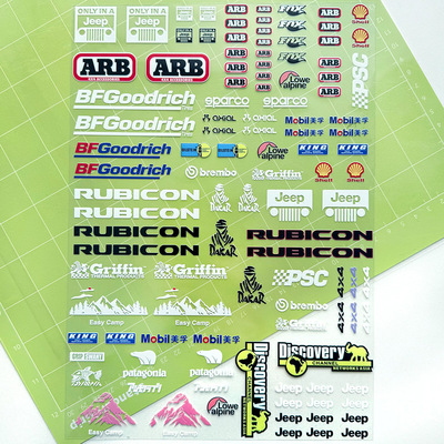 RC雷拉洛攀爬车1/10贴纸