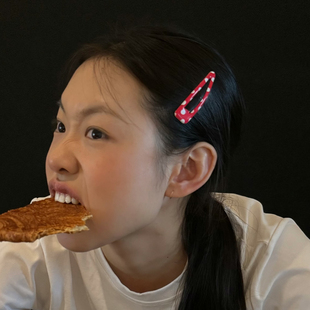 亮色可爱基础滴胶BB夹女款碎发夹少女心水滴刘海夹侧边夹儿童发饰