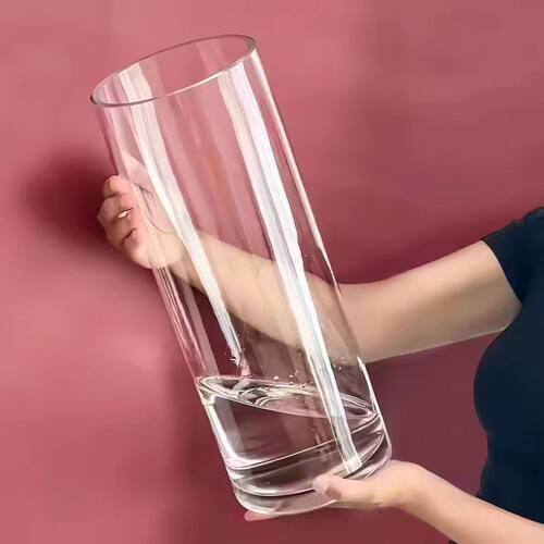 透明玻璃圆柱水培花瓶简约现代