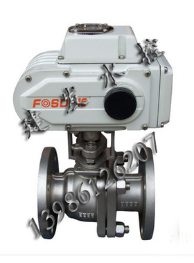 香港富莱斯不锈钢电动法兰球阀 Q941F-16C/P FOSD-10 开关调节型