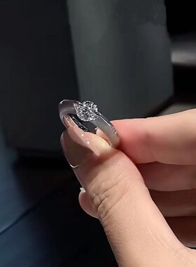 S925纯银小众设计闪耀宇宙恒星可旋转钻戒高级感轻奢单钻戒指
