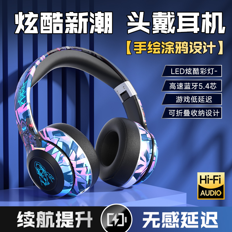 联想拯救者Y9000K/R9000P适用蓝牙无线耳机可充电头戴式游戏电竞