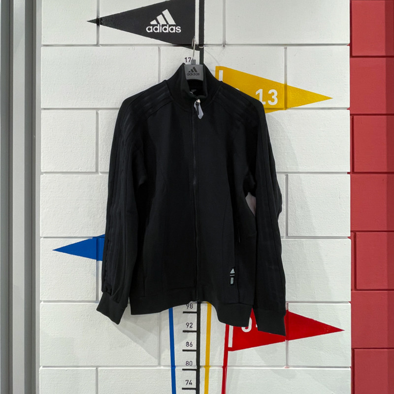 ADIDAS阿迪达斯男装2024秋季新款运动休闲立领宽松夹克外套JI8703 - 实物图