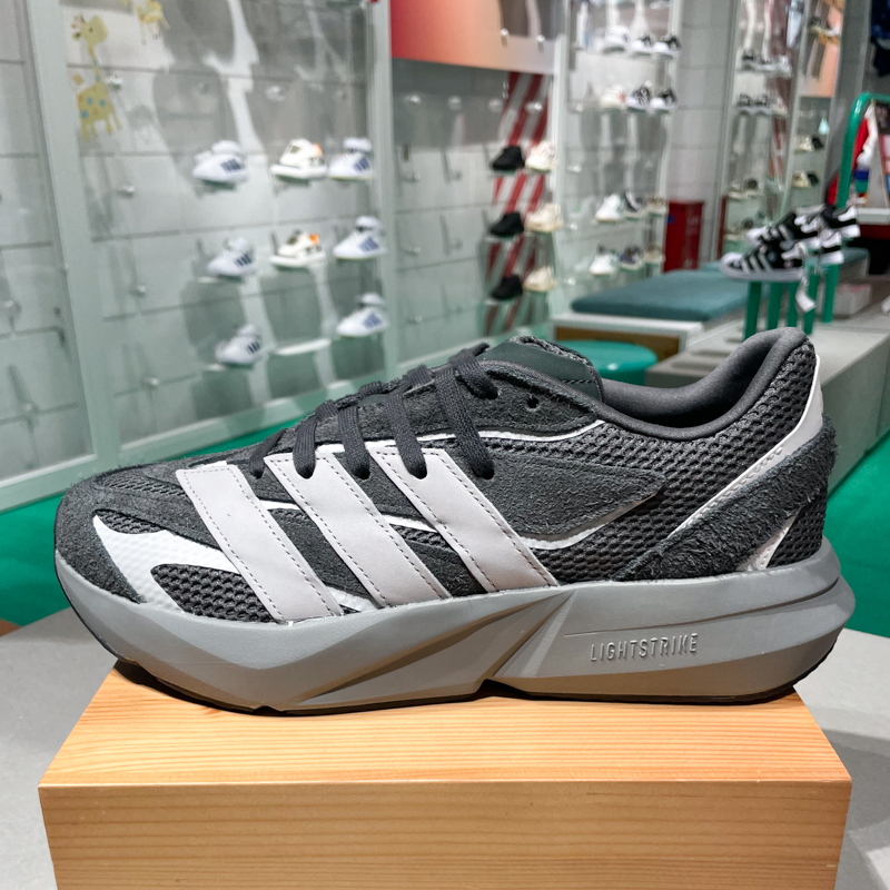 ADIDAS阿迪达斯男鞋2025春新款流光跑鞋厚底稳定运动休闲鞋JQ9972