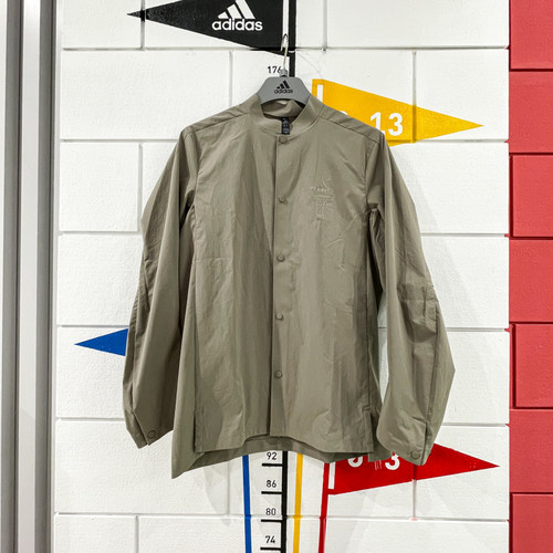 阿迪达斯男装2024夏新款武极系列宽松休闲运动速干长袖衬衫IW1511