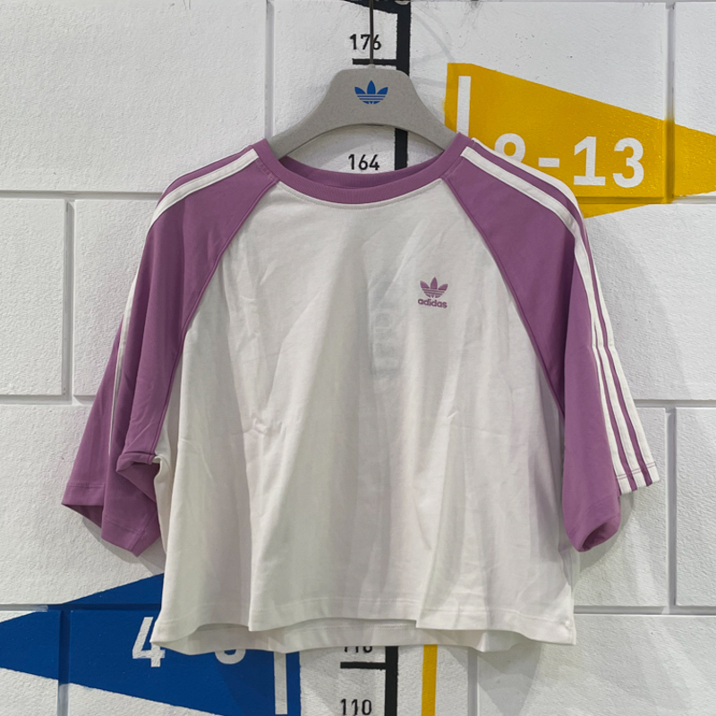 ADIDAS阿迪达斯三叶草女装2024秋新款圆领运动休闲短袖T恤 IZ2827