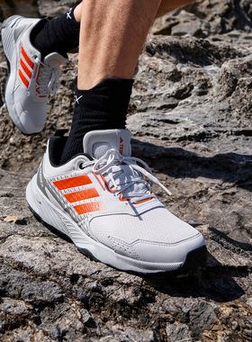 阿迪达斯男鞋2025秋TRACEFINDER 2户外运动越野跑鞋JI4284 JI0958