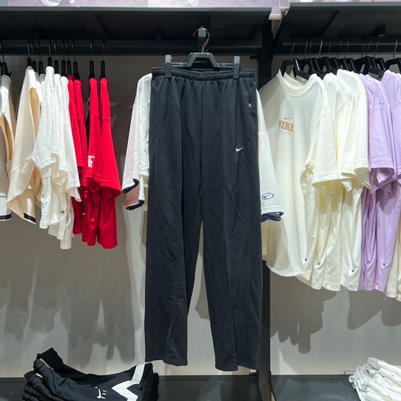 耐克休闲直筒法式毛圈运动长裤