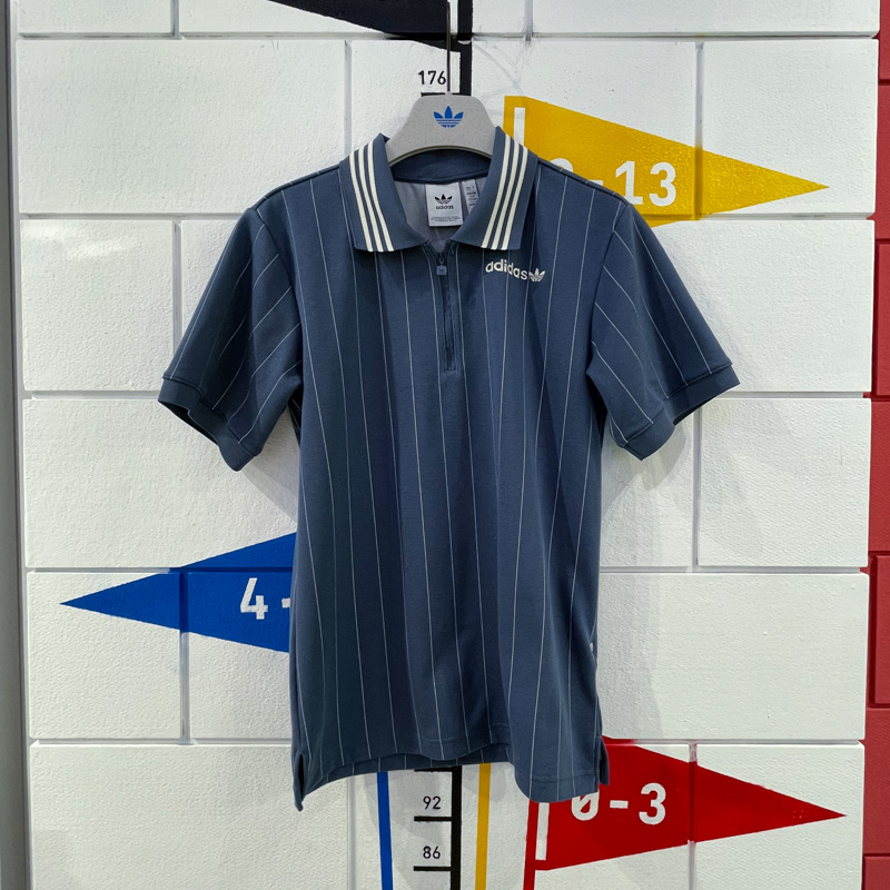 阿迪达斯三叶草男装2024夏新款透气舒适休闲运动T恤POLO衫 IR9394