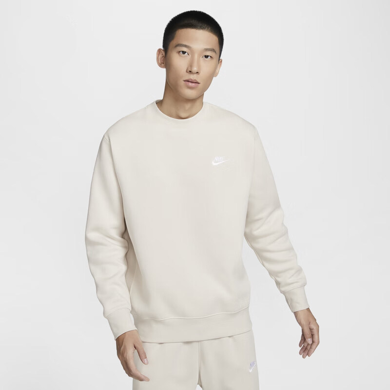 正品NIKE耐克男装2024冬款上衣加绒保暖运动卫衣套头衫BV2663-104
