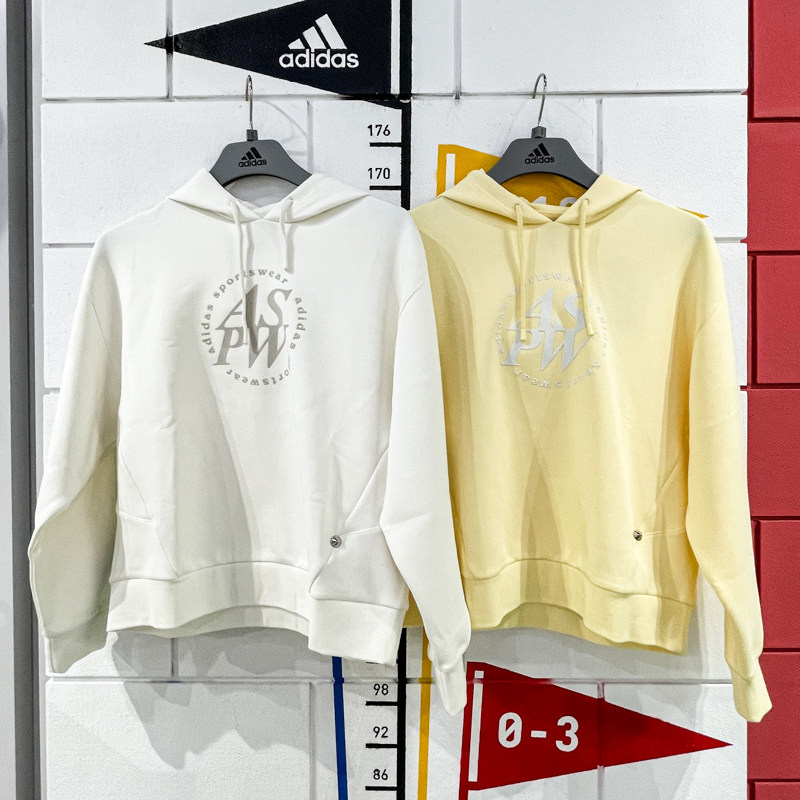 ADIDAS阿迪达斯女装2024冬新款连帽百搭休闲运动卫衣套头衫JJ3543