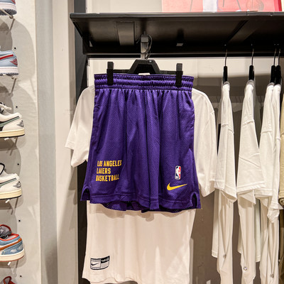 耐克NBA湖人队网眼布短裤