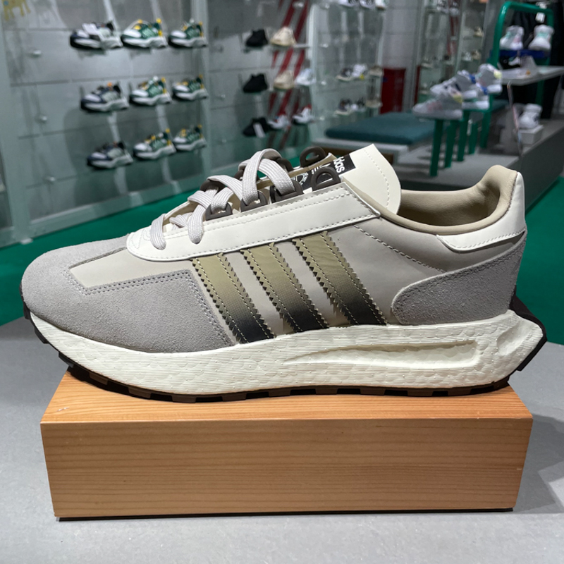 正品ADIDAS阿迪达斯三叶草男女2024冬款厚底经典运动慢跑鞋JH7189