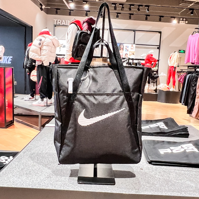 NIKE耐克冬新款男女户外简约休闲收纳单肩背包手拎提包DR7217-010