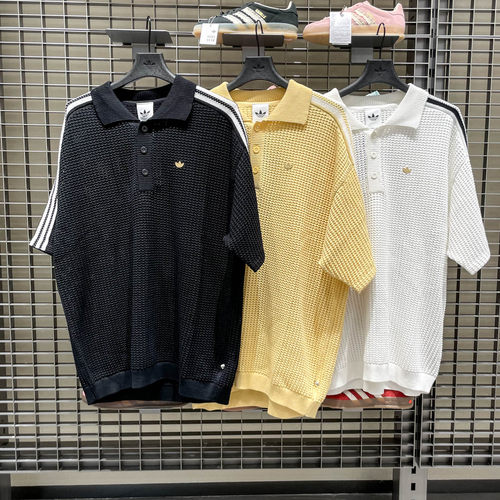 阿迪达斯男子宽松短袖POLO衫