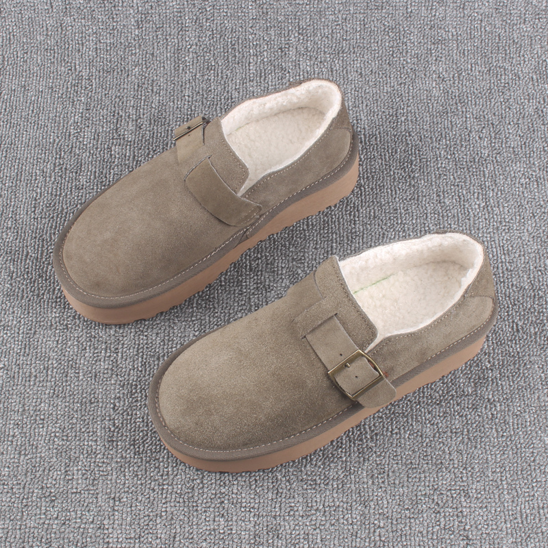 冬季棉鞋女士雪地靴休闲鞋勃肯鞋