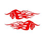 适用雅迪g35车头拉花定风翼眼睛摩托车挡泥板车贴防水改装 饰贴 装