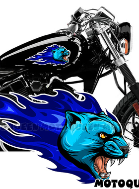 适用灰石300钱江350闪150 250力帆V16 K19摩托车装饰油箱贴纸贴花