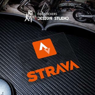 STRAVA 图标 车自行车防水创意装饰贴纸