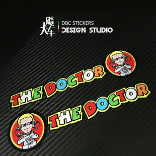 The Doctor 罗西   风挡贴纸B款 一对装 摩托车反光贴花 02