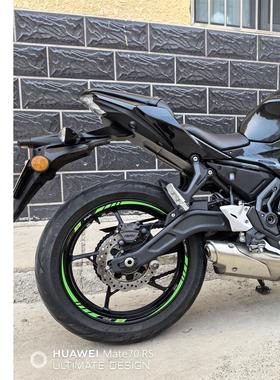 zx-4rr 忍者ninja250 400 500 650 1000轮毂贴花防水反光车轮贴画