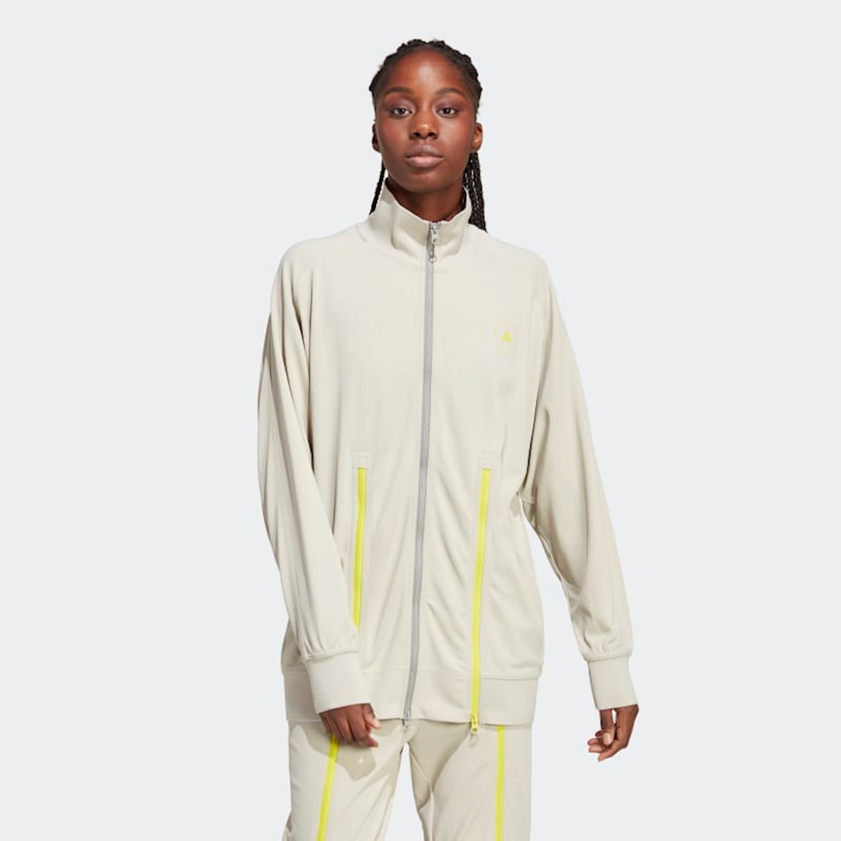 现货 adidas stella 女修身透气春秋款长袖运动夹克外套图片